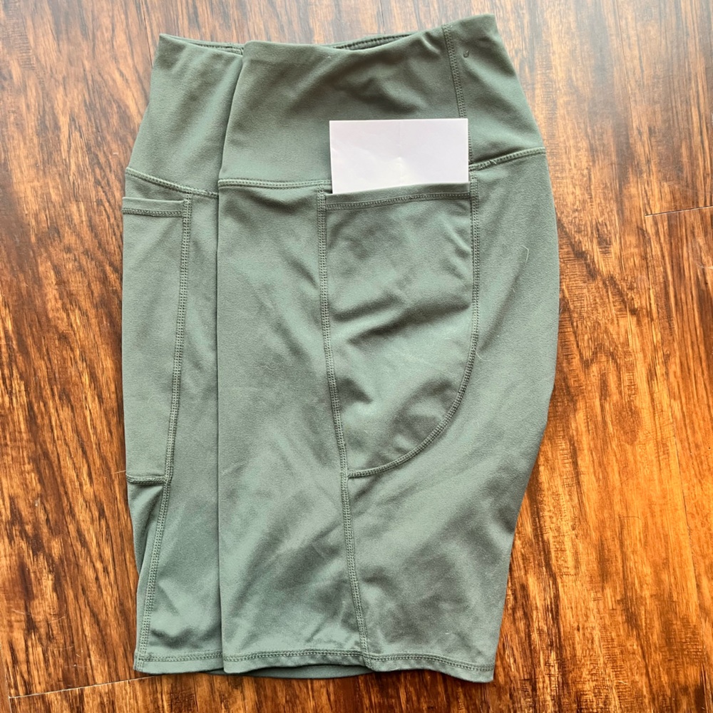 Gaiam Sage Green Bike Shorts